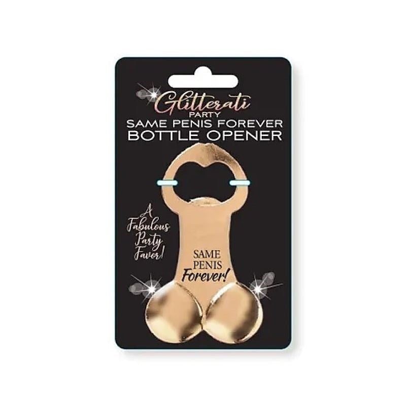 Glitterati Same Penis Forever Bottle Opener - Bachelorette and Bucks