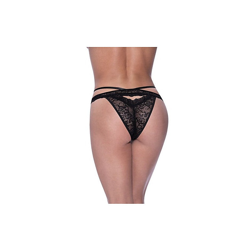 Exposed Lingerie Peek-A-Boo Cheeky G-String Panty - G-Strings, Panties and Shorts