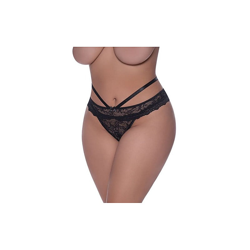 Exposed Lingerie Peek-A-Boo Cheeky G-String Panty - G-Strings, Panties and Shorts