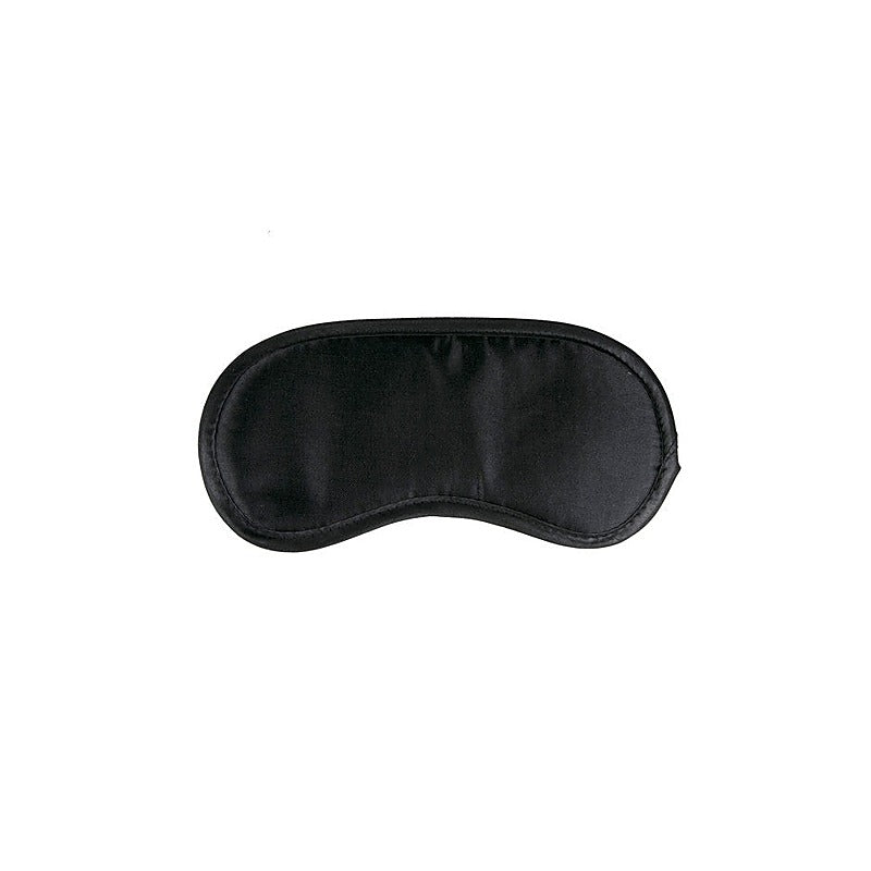 Premium Black Satin Eye Mask by Easytoys - Masks And Blindfolds