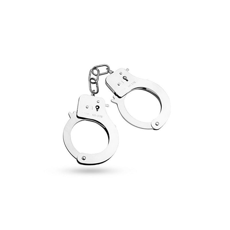 Classic Metal Hand Cuffs Silver by Easytoys - Cuffs And Restraints