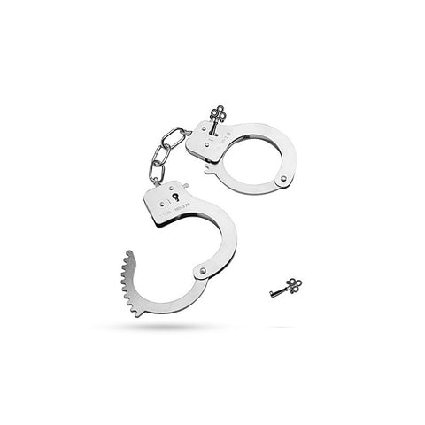 Classic Metal Hand Cuffs Silver by Easytoys - Cuffs And Restraints