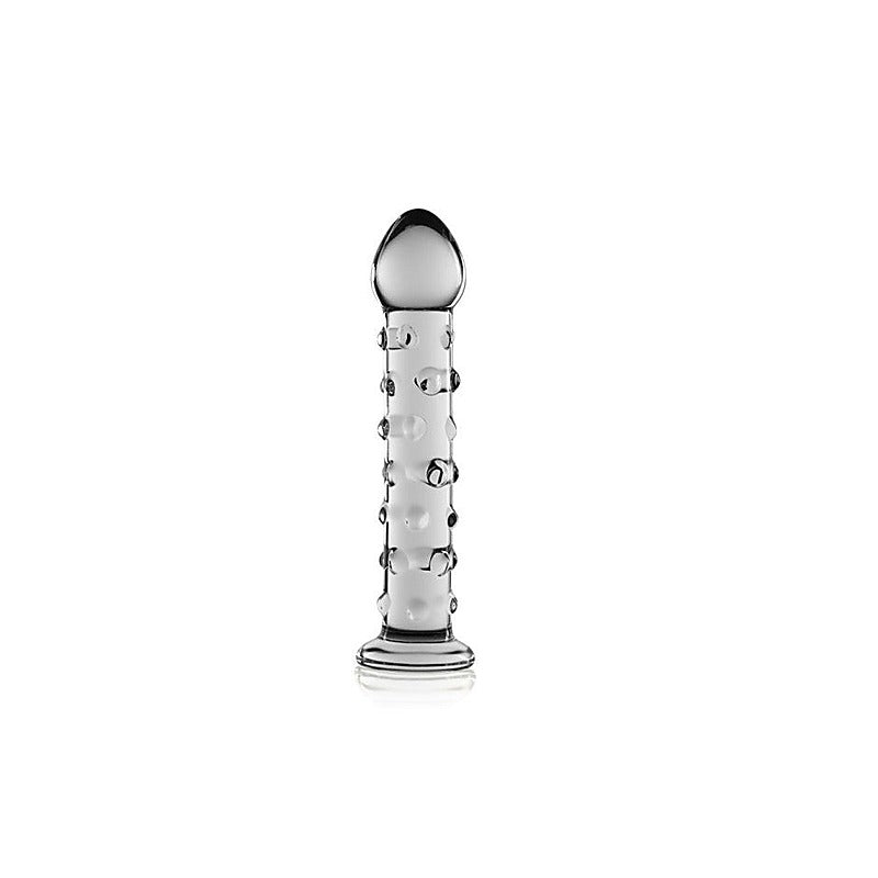 Glass Romance 2 Glass Dildo 7 Inch Clear - Glass Sex Toys