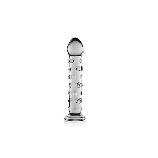 Glass Romance 2 Glass Dildo 7 Inch Clear - Glass Sex Toys