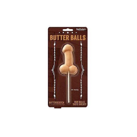 Butterballs Butterscotch Pecker Shaped Lollypop - Party Gifts and Novelties