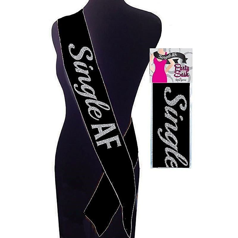 Single AF Sash Adult Novelty by Little Genie - Party Gifts and Novelties