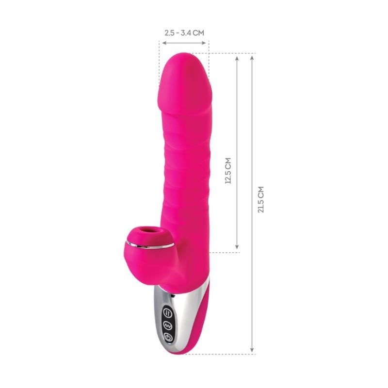 JOS To-Frolly Thrusting and Sucking Vibrator by ToyFa - Rabbit Vibrators