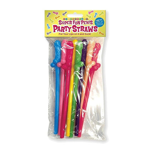 Super Fun Penis Party Straws by Little Genie - Bachelorette and Bucks