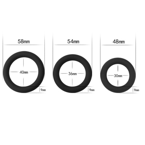 Silicone Cock Ring Set by Lovetoy - Cock Ring Sets