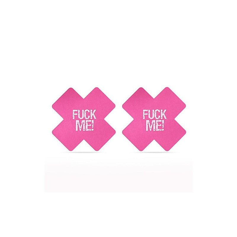 Cross Pattern Nipple Pasties Twin Pack by Lovetoy - Breast and Nipple Toys