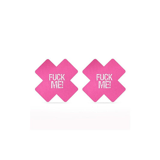 Cross Pattern Nipple Pasties Twin Pack by Lovetoy - Breast and Nipple Toys