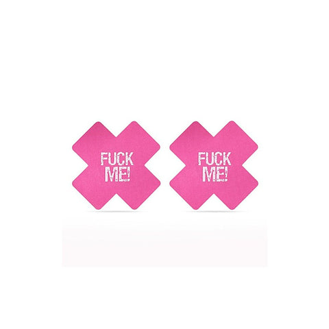 Cross Pattern Nipple Pasties Twin Pack by Lovetoy - Breast and Nipple Toys