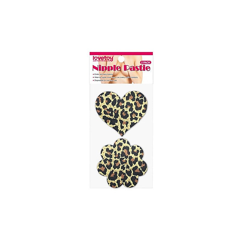 Leopard Sexy Nipple Pasties Twin Pack by Lovetoy - Breast and Nipple Toys