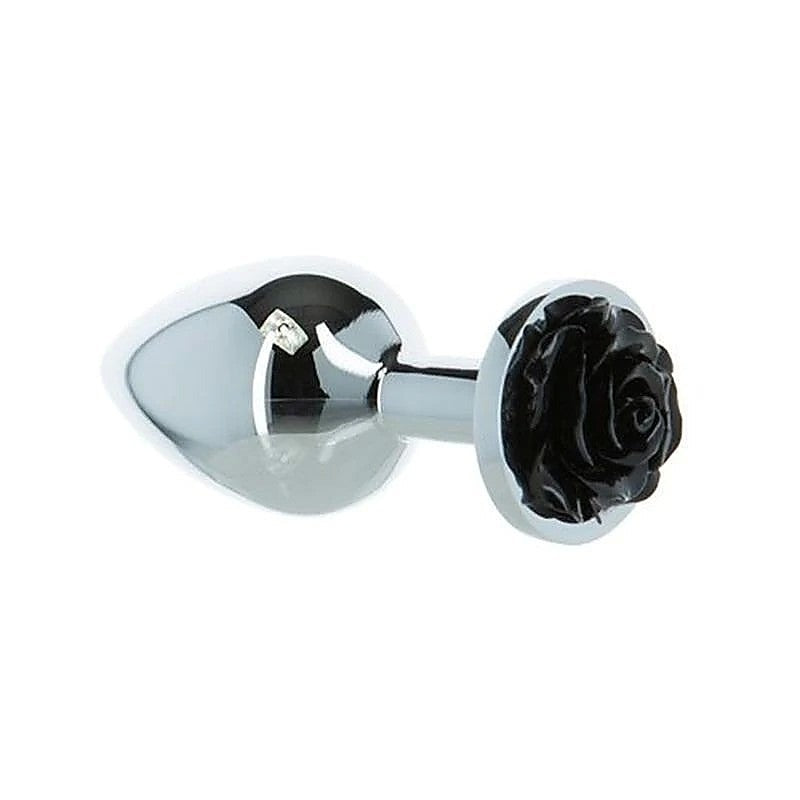 LUX Active 3 Inches Rose Metal Butt Plug by BMS Factory - Butt Plugs