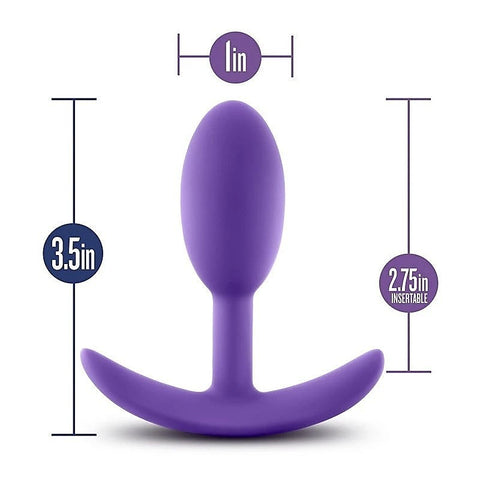 Luxe Wearable Vibra Slim And Sleek Anal Plug Small - Butt Plugs