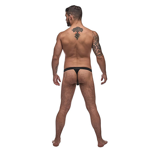 Male Power Pure Comfort Mens Bong Thong Black - Mens Briefs And Boxers