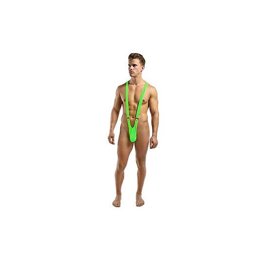 Male Power Breathable & Sleek Sling Front Rings Green L / XL - Jocks and G-Strings