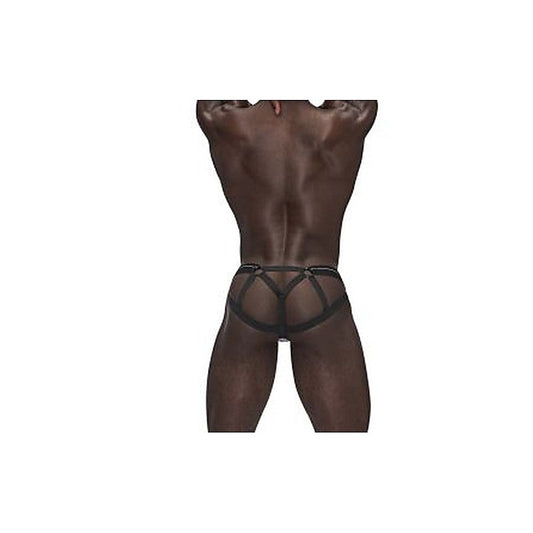 Male Power Sexagon Strappy Ring Male Jock Grey L / XL - Jocks and G-Strings
