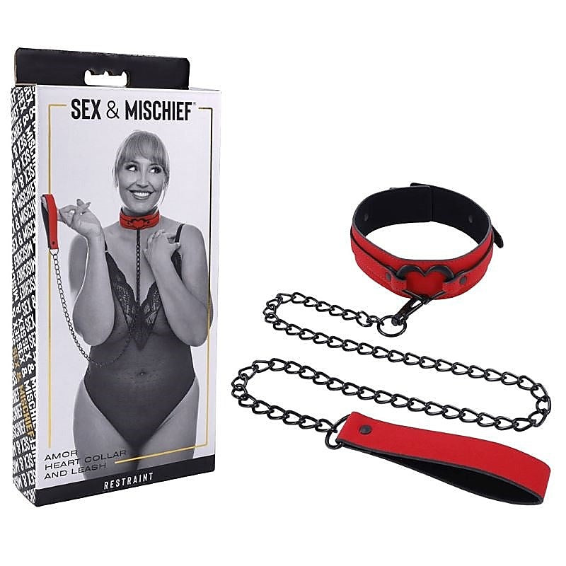 Premium Amor Collar and Leash by Sportsheets - Collars and Leads