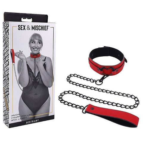 Premium Amor Collar and Leash by Sportsheets - Collars and Leads