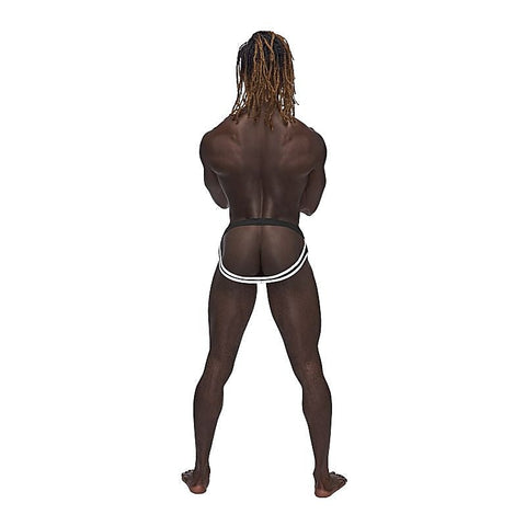 Male Power Sport Breathable Mens Mesh Jock Black - Jocks and G-Strings