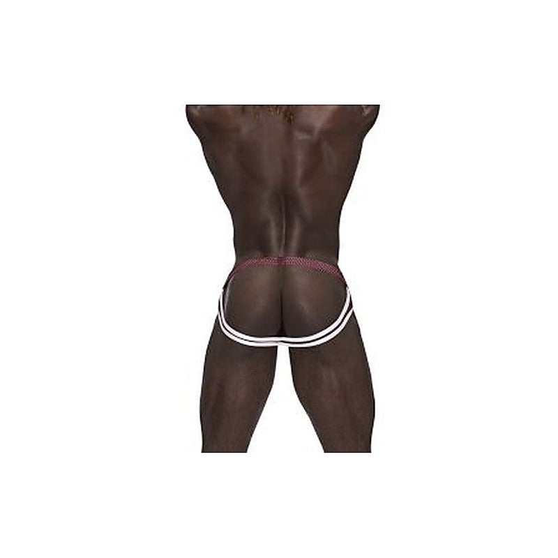 Male Power Sport Mesh Mens Jock Burgundy - Jocks and G-Strings