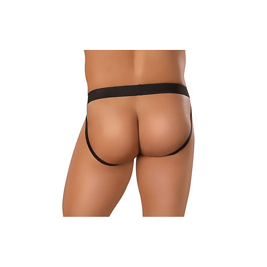 Male Power Satin Sexy Mens Jock Lycra Black - Jocks and G-Strings