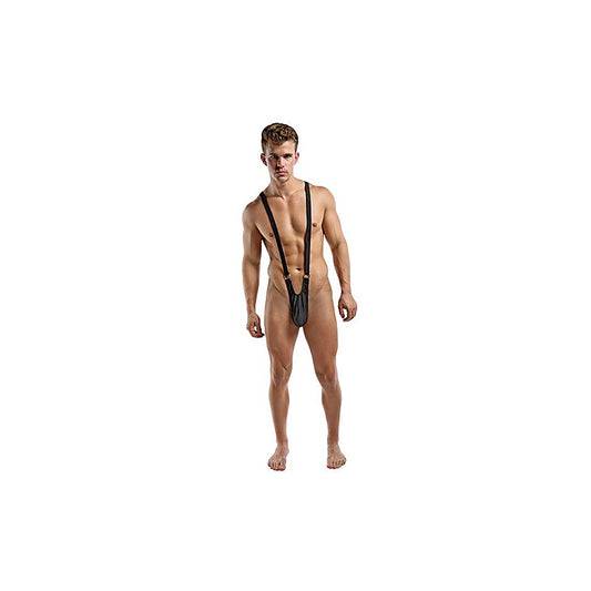 Male Power Stretchy & Breathable Front Rings Sling Black S / M - Jocks and G-Strings