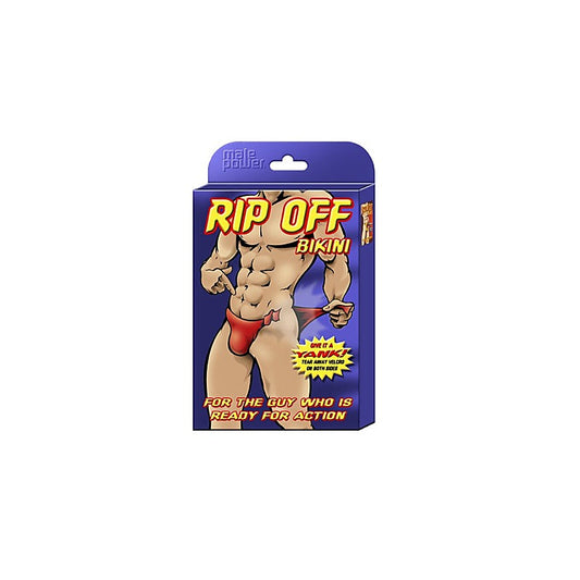Male Power Rip Off Bikini Novelty Underwear Black - Party Gifts and Novelties