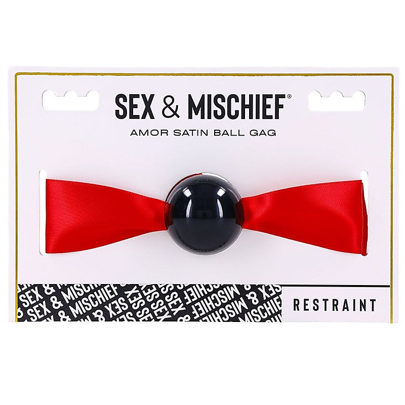 Premium Amor Satin Ball Gag by Sportsheets - Bondage Gags and Bits