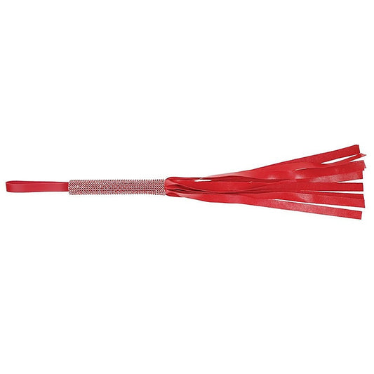 Dazzling Vegan Leather Amor Sparkle Flogger for Sensual BDSM Play