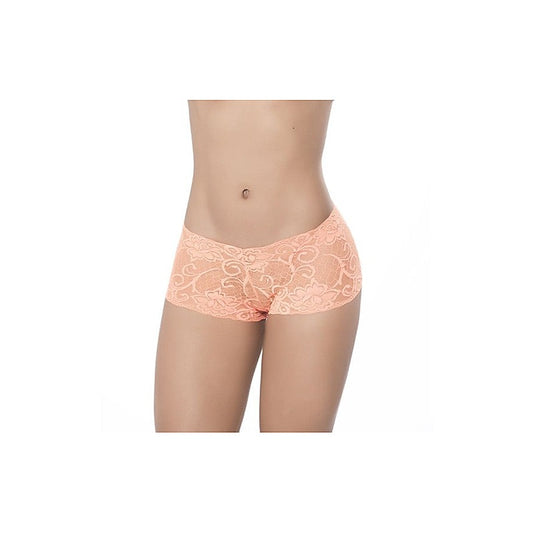 Mapale Womens Lace Boyshort Orange - G-Strings, Panties and Shorts