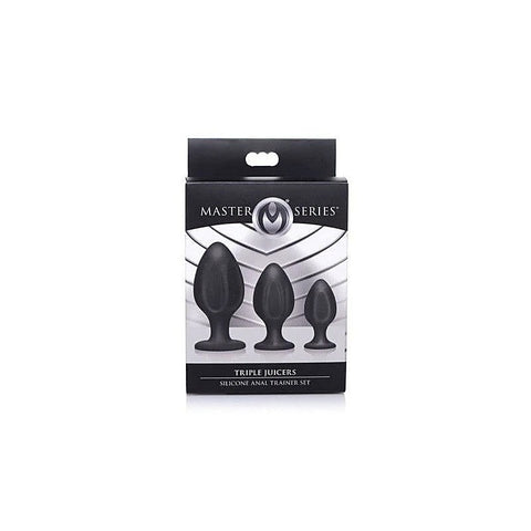 Master Series Triple Juicers Silicone Anal Plug Set - Butt Plugs
