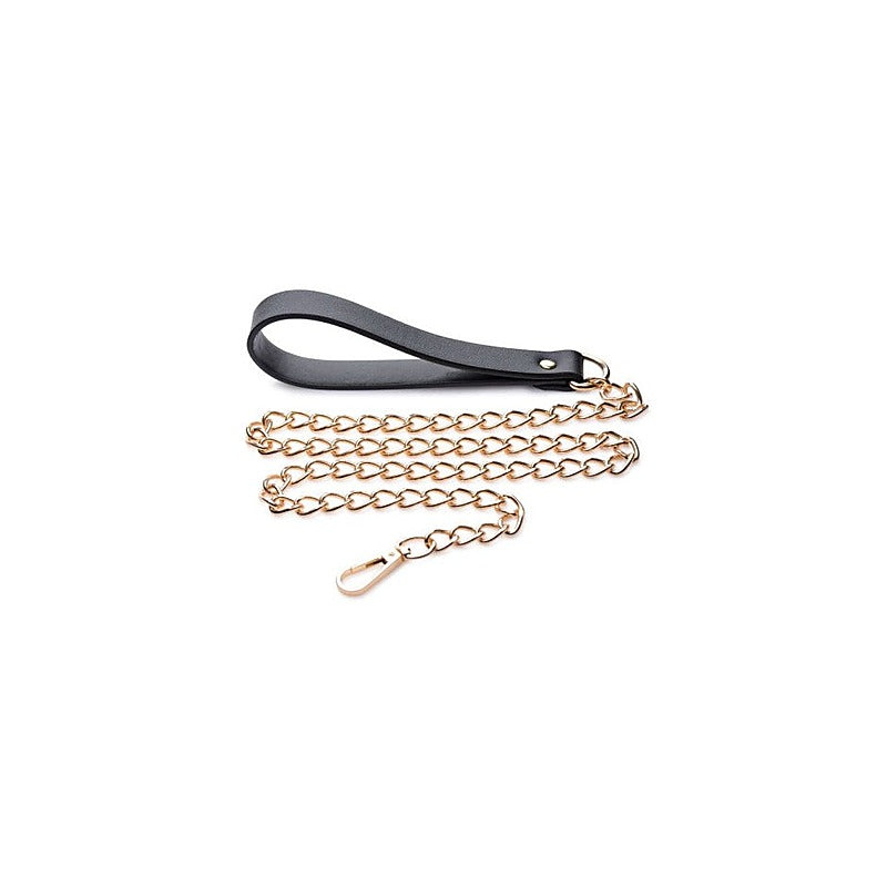 Master Series Leashed Lover Chain Leash by XR Brands - Collars and Leads