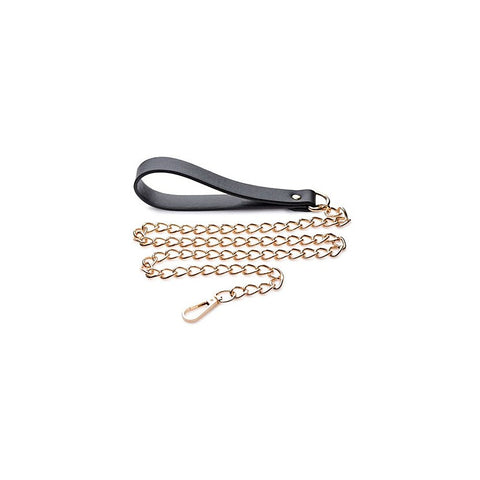 Master Series Leashed Lover Chain Leash by XR Brands - Collars and Leads