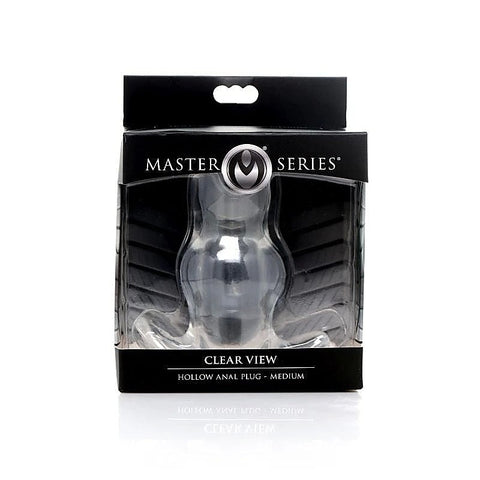 Master Series Clear View Hollow Anal Plug by XR Brands - Butt Plugs