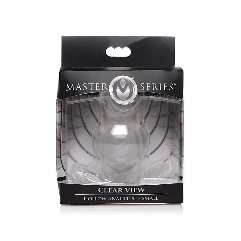 Master Series Clear View Hollow Anal Plug by XR Brands - Butt Plugs