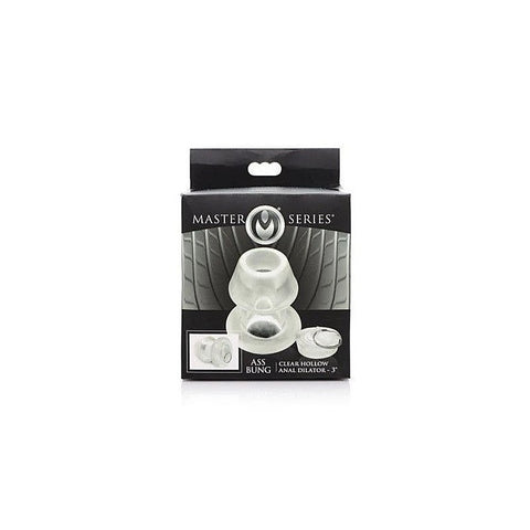 Master Series Ass Bung Clear Hollow Dilator by XR Brands - Butt Plugs