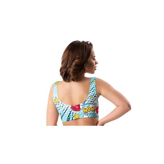 Mememe Lingerie Comfortable Fit Comics Like Crop Top - Bras and Bra Sets