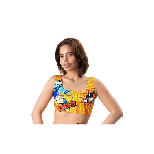 Mememe Lingerie Comfortable Fit Comics Like Crop Top - Bras and Bra Sets