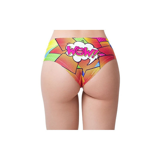 Mememe Lingerie Comic Fans Yellow Slip Womens Thong - G-Strings, Panties and Shorts