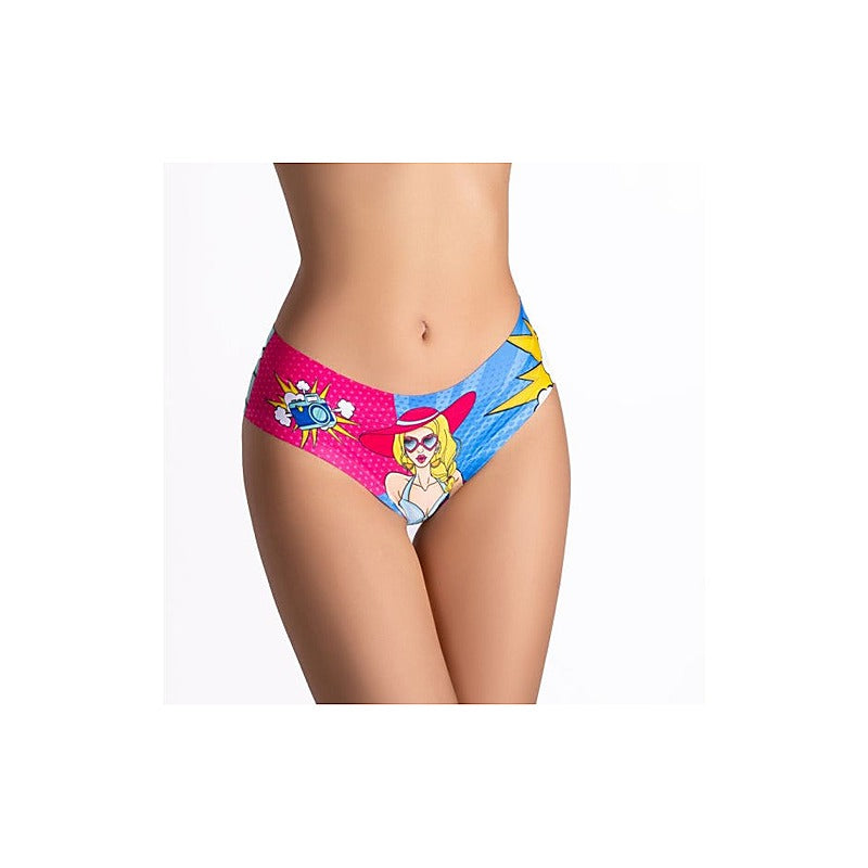 Comics Beach Girl Slip Sexy Panties by Mememe Lingerie - G-Strings, Panties and Shorts