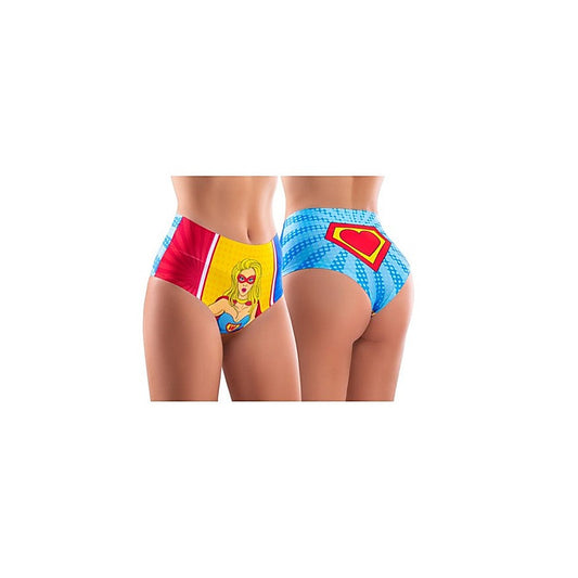 Mememe Lingerie Comics Wonder Girl Hi-Briefs Womens Underwear - G-Strings, Panties and Shorts