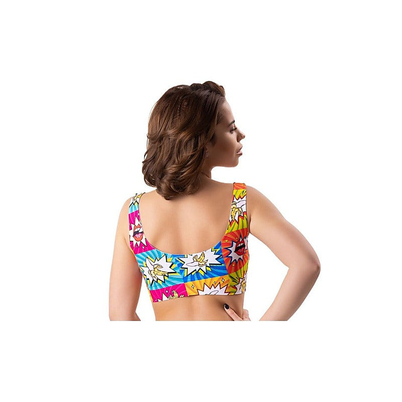 Comics Curios Women's Crop Top by Mememe Lingerie - Bras and Bra Sets