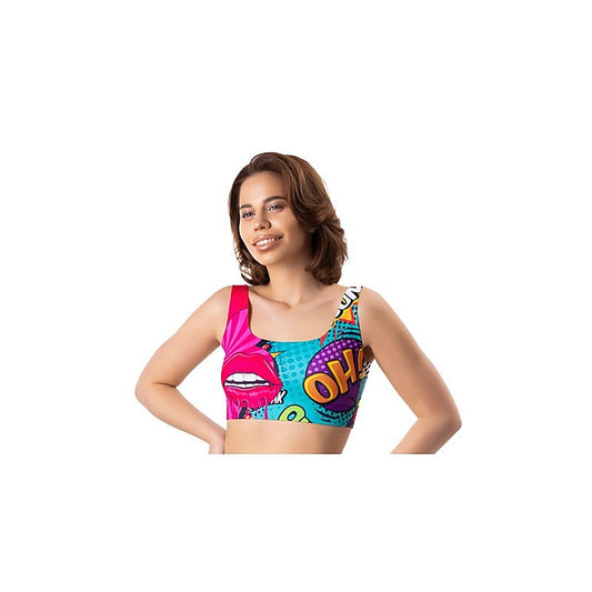 Mememe Lingerie Comics Oh Womens Crop Top - Bras and Bra Sets