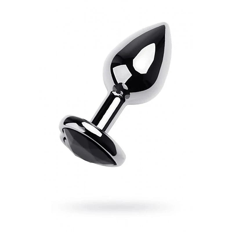 Metal Butt Plug With Heart Shaped Gem by ToyFa - Butt Plugs
