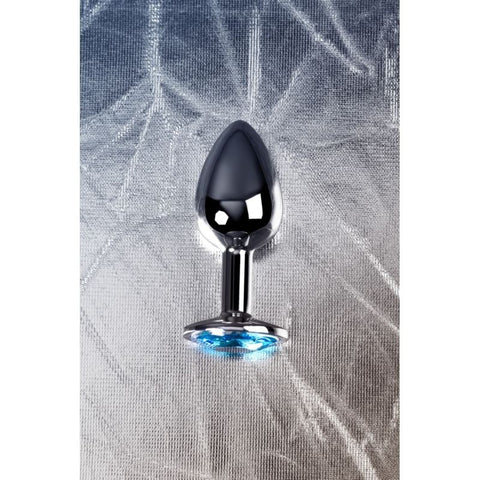 Metal Anal Plug w/ Topaz Crystal by ToyFa - Butt Plugs