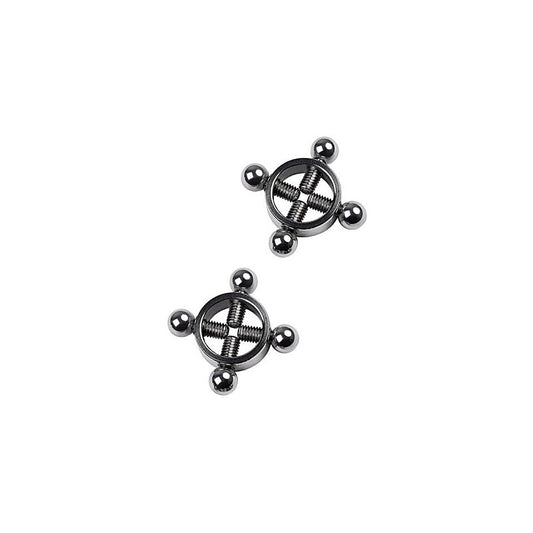 Metal Silver Metal Nipple Clamp 2 Piece - Nipple and Clit Clamps