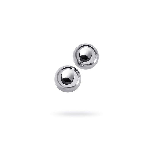 Metal Silver Metal 2 Piece Vaginal Balls 2.5cm - Love Eggs and Kegel Exercisers