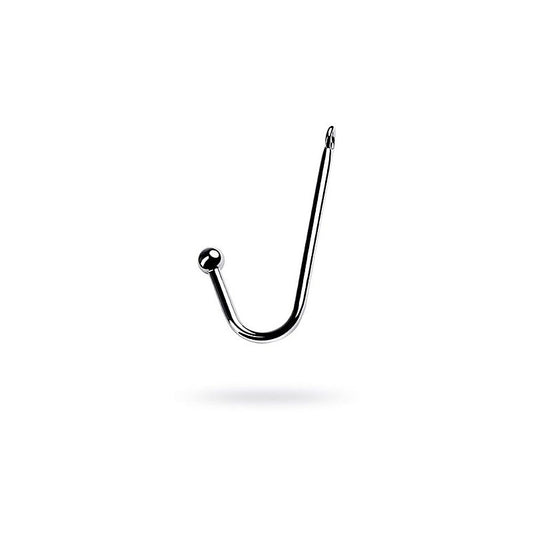 Metal Silver Metal Anal Hook With Bondage Ball - Ball and Cock Toys